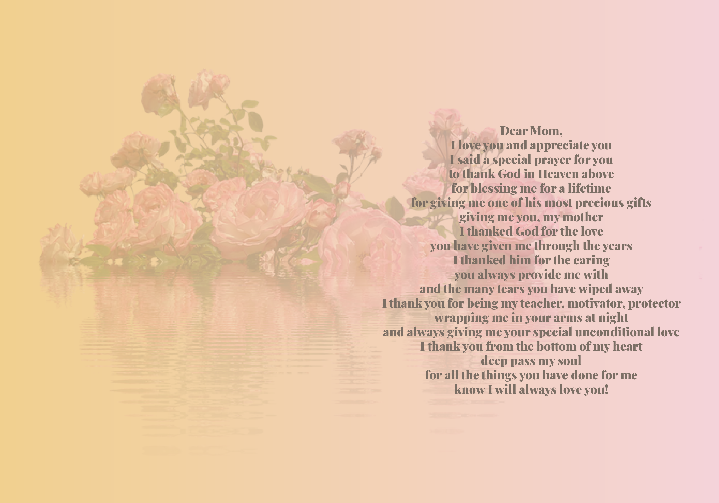 Dear Mom