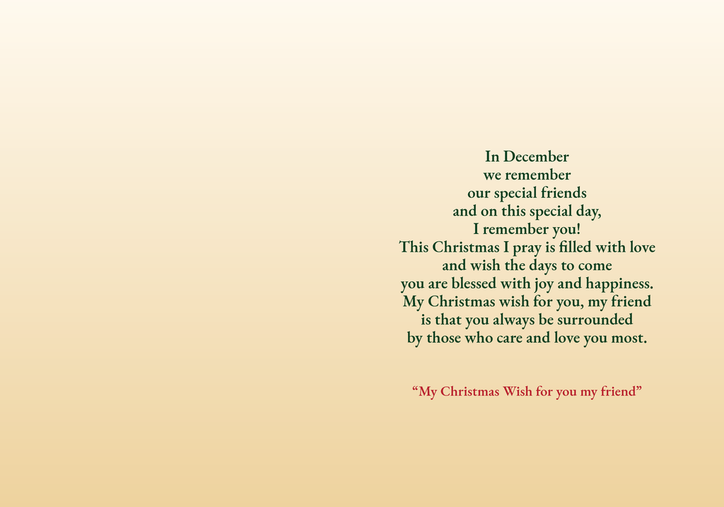 A Christmas Wish for a Friend