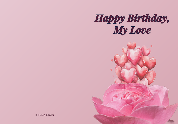 Birthday Wishes for My Love