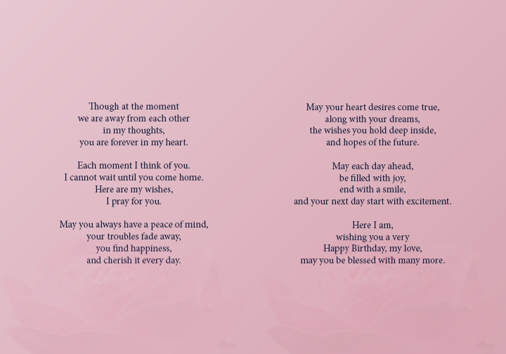 Birthday Wishes for My Love