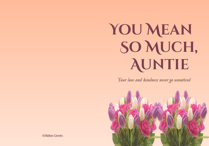For My Aunt