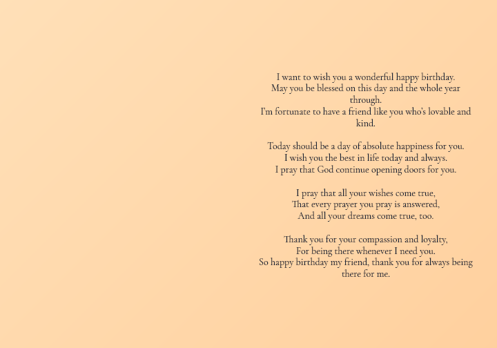 Happy Birthday, Friend