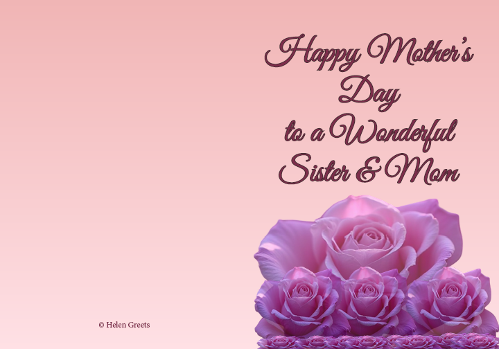 Happy Mother's Day, Sister!