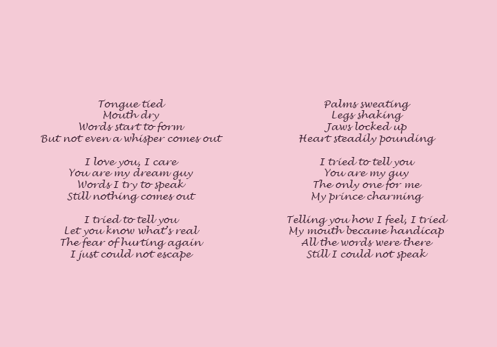 I Tried to Tell You (II)