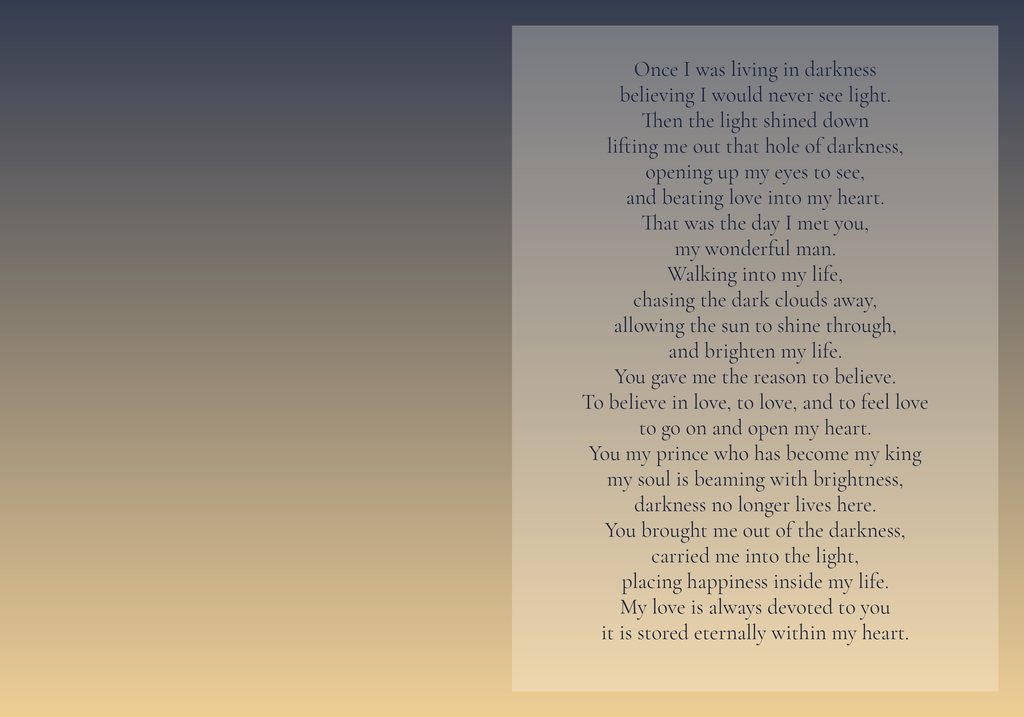 Lifted from Darkness