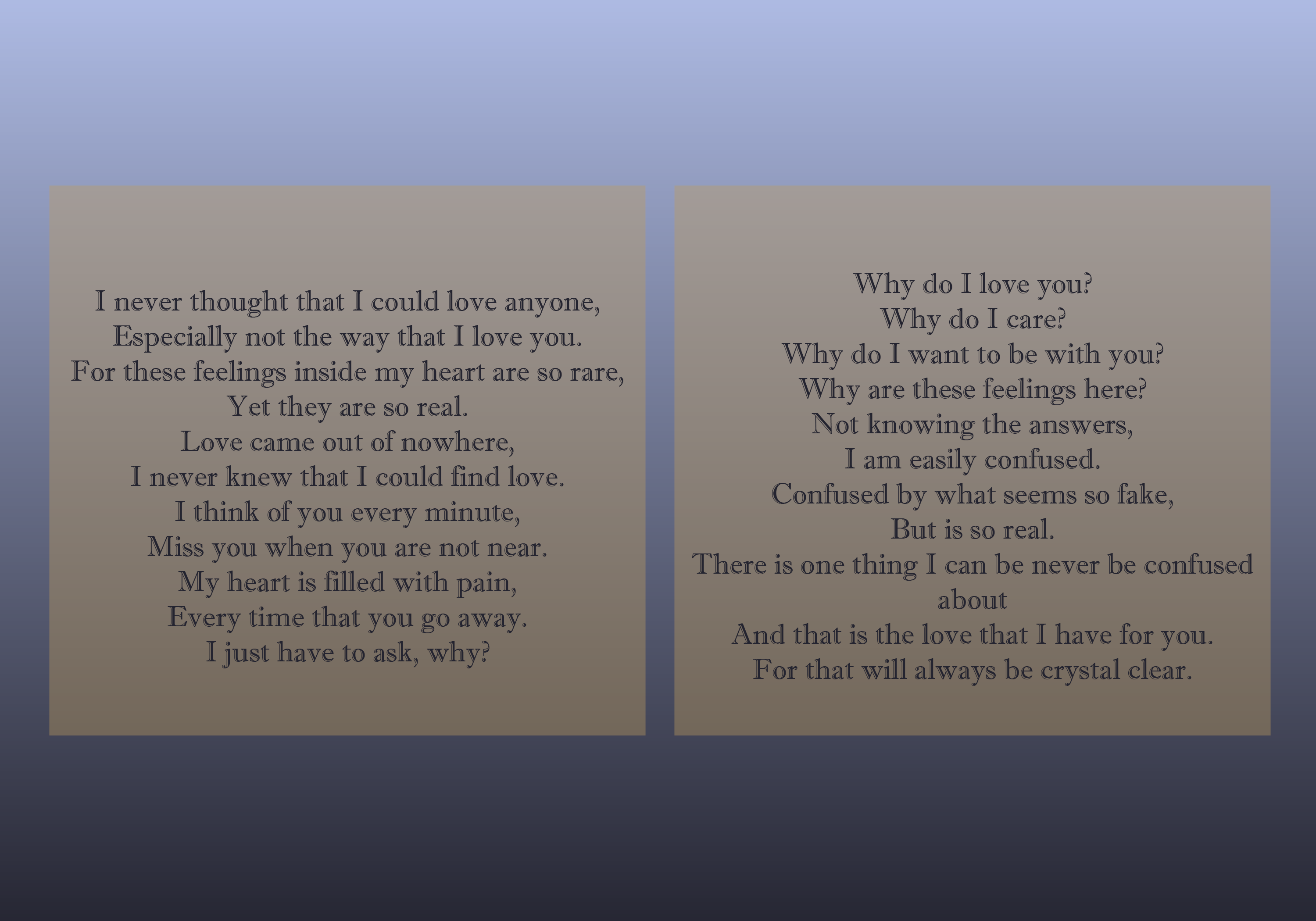 Love Came Out of Nowhere