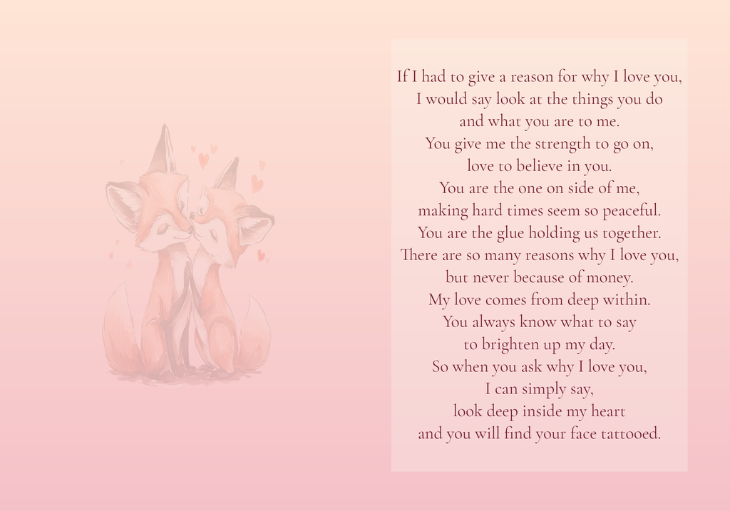 Reasons for Loving You