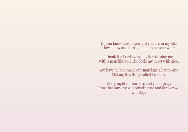 Wedding Anniversary II