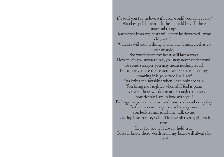 Words from My Heart